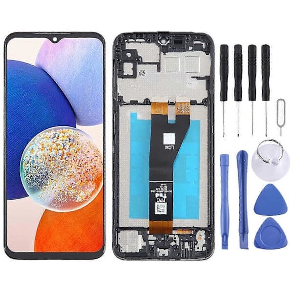 For Samsung Galaxy A14 5G SM-A146P LCD-skjerm Digitizer Komplett Montering med Ramme