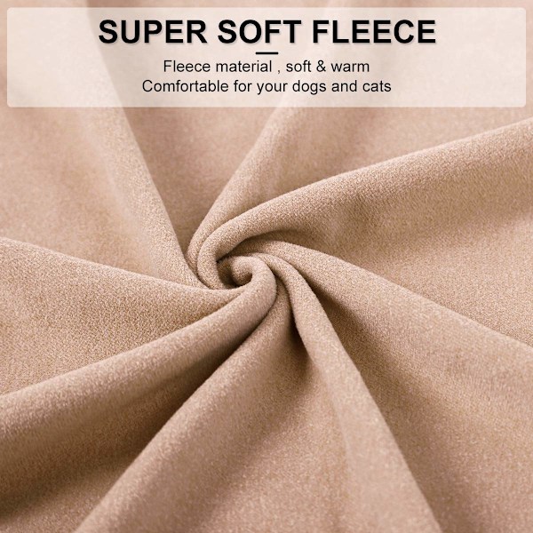Små hunder gensere myk fleece vest hund genser hårløs katt chihuahua bulldogger brun M brown M