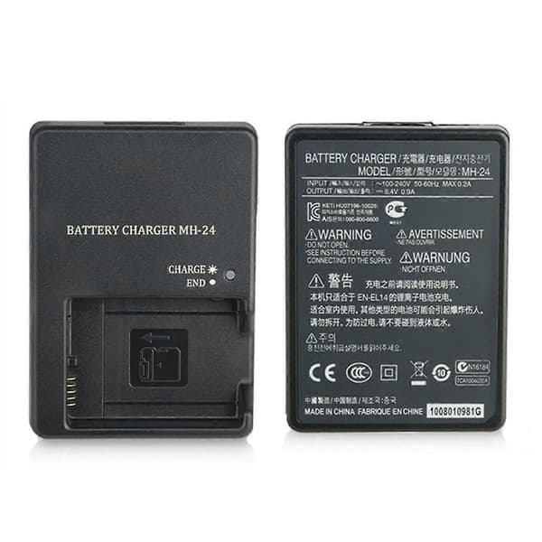 Kamerabatterilader for EN-EL14 EN-EL14A litiumbatteri D5100 D3400 D5300 D5500 D5600 kamera EU