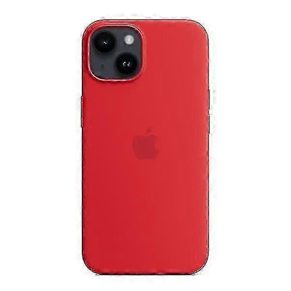 Silikonfodral kompatibelt med iPhone 14 - Mjukt, stötsäkert, smalt skyddsfodral rött rött Red