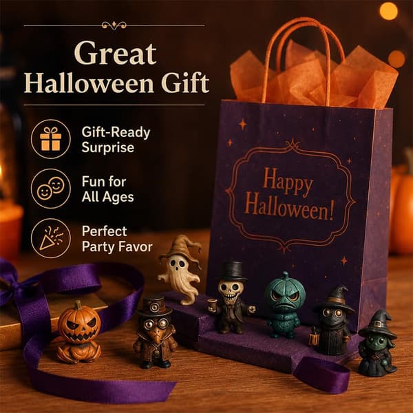 Halloween Nedtællingskalender Blind Boks 7 Nætter Advent Mini Figurer 7