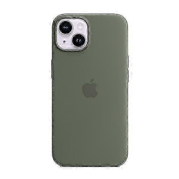 Silikonfodral kompatibelt med iPhone 14 - Mjukt, stötsäkert, tunt skyddsfodral Oliv Oliv Olive