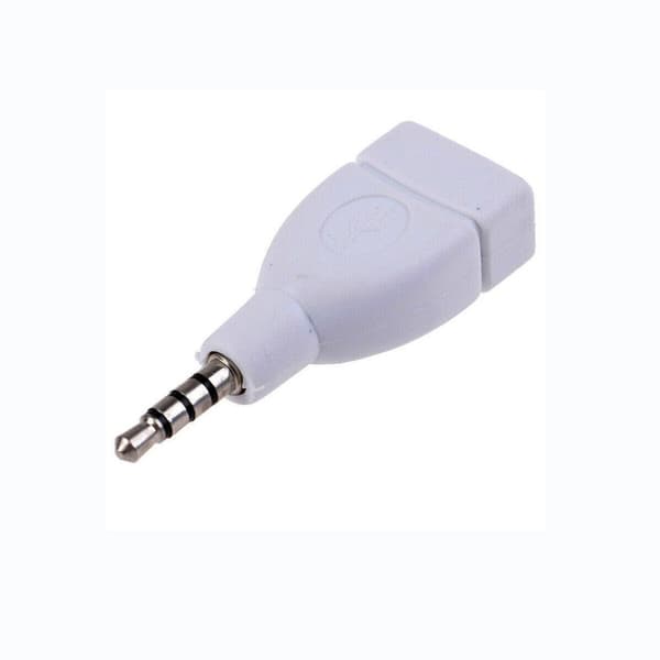 Lydkonverter 3,5 mm AUX han til USB 2.0 hunstik til musikafspilning 2 stk. 2pc