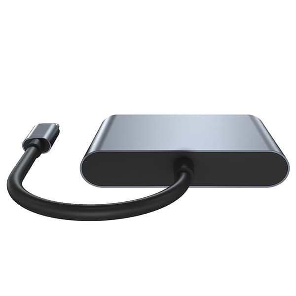 Høykvalitets 4K30Hz USB-C-hub med 100W PD-lading
