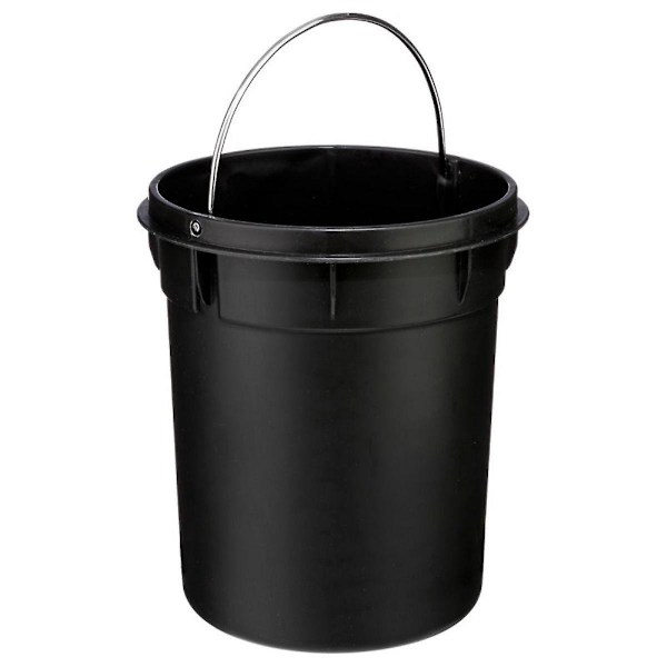 Pedalbøtte i svart metall - 3 L