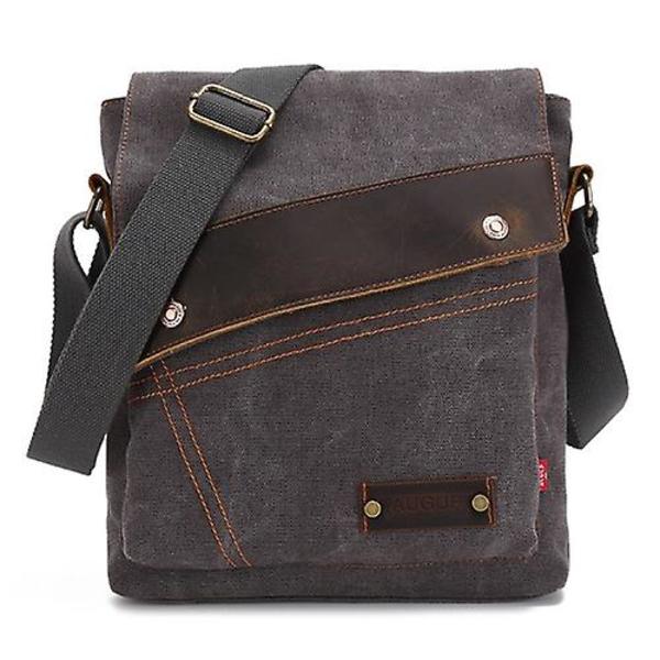 Retro Vertikal Stil Canvas Axelväska Crossby Väska