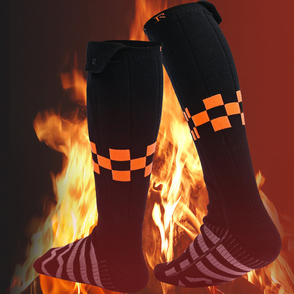 Opvarmede sokker til mænd, kvinder, genopladelige 4000mAh fuld fodvarmere Justerbare elektriske sokker, opvarmning af fodvarmere