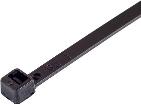 Nippusiteet musta, 100 kpl nippusiteitä 4 tuumaa pitkä, 100mm x 2.5mm 100*2.5mm black