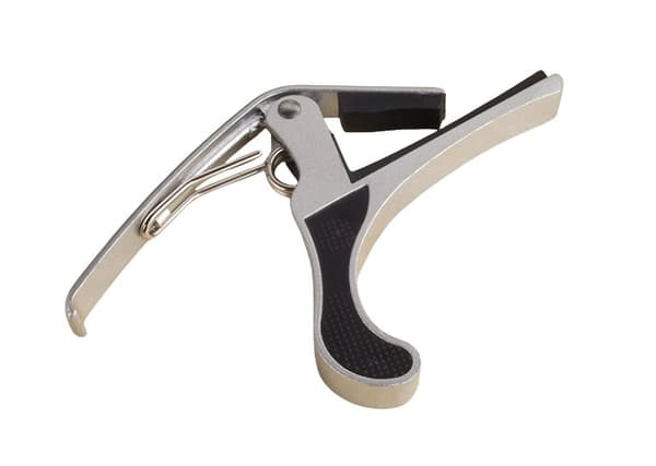Gitar-capo for akustiske og klassiske gitarer Sølv Silver