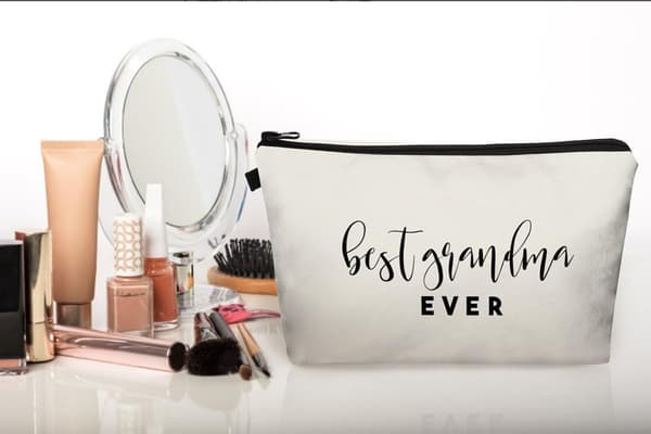 Lille makeuptaske Bærbar Elegant Rejse Kosmetiktasker med lynlås Multifunktionel til kvinder og damer.