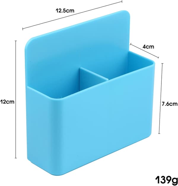 1 stk magnetisk pennholder magnetisk markørholder tavlepennholder arrangør (blå) blue