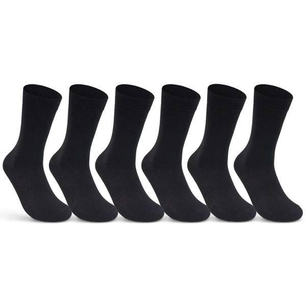 par sokker til mænd og kvinder business sokker sort bomuld