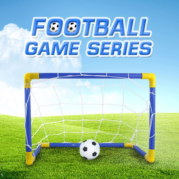 Nya Mini Fotbollsmål Set för Barn, Bärbar Barnfotbollsmål Dörrgrind Leksak Set Baby Fotboll Inomhus