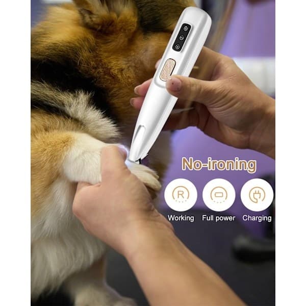 Hunde-poteklipper – Stille og effektiv potetrimmer med LED-lys