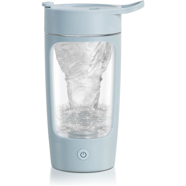 Elektrisk shakerflaske, blenderflasker, laget med Tritan - BPA-fri - bærbar mikserkopp/USB-oppladbare shakerkopper blue