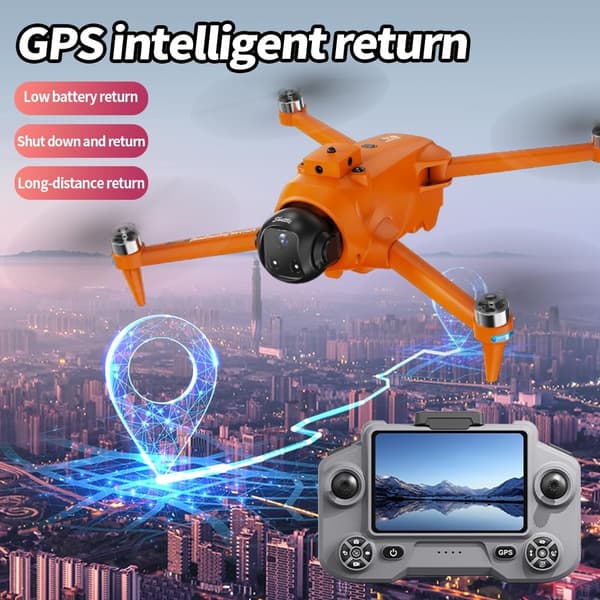 GPS-drönare med kamera för vuxna 4K EIS, 5G RC-drönare med 4,5\" HD-skärm AE20-2B