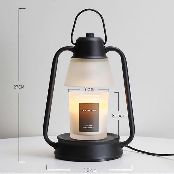 Aromaterapi Vokssmelter Lampe Natlys Røgfri Duft Atmosfære Bordlampe