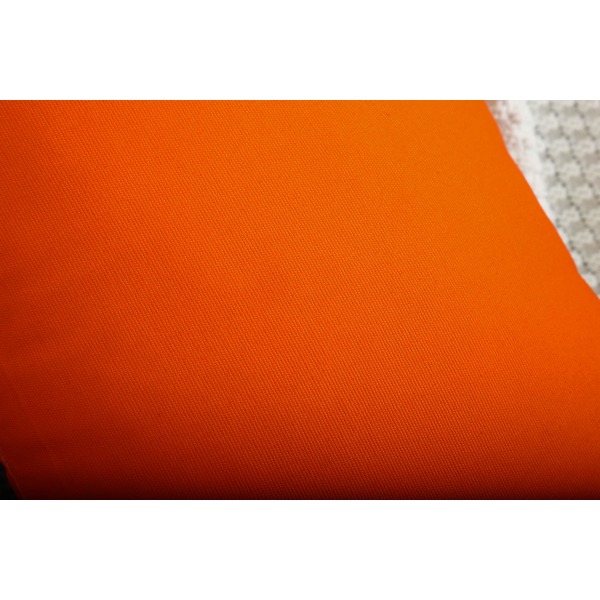 Sett med 2 håndlagde dekorative, solide 100 % bomullslerret Putetrekk/putetrekk, 11 tilgjengelige farger - (18"x18" 2 stykker, oransje)