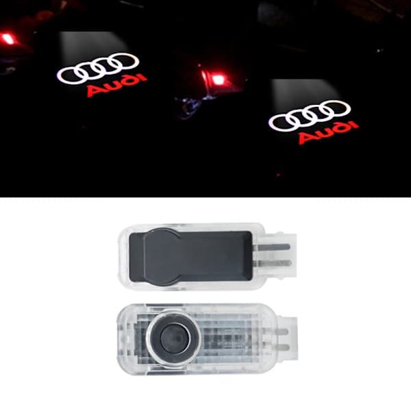 2x LED-kompatibel med Audi dørlys logo projektorer lys stil