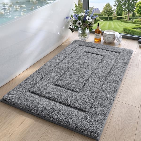 1 kpl kylpymatto 40 x 60 cm, liukumattomat pestävät matot, harmaa 40*60cm gray