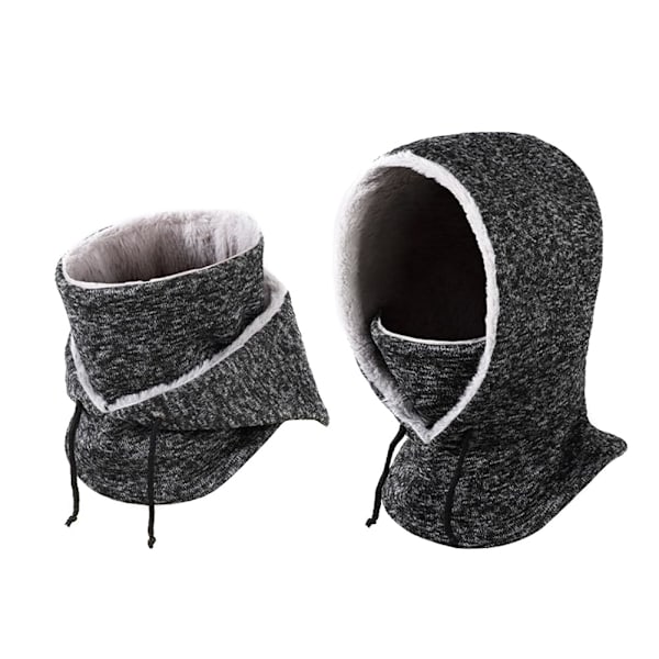 Balaclava syksy- ja talvipyöräilyhattu ulkona kylmä ja tuulenpitävä hiihtohattu lämmin musta ja harmaa