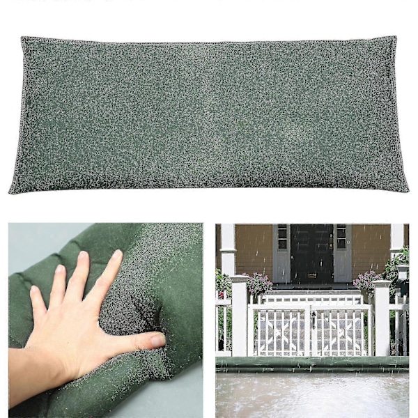 Vann-aktiverte flombarrierer for hjemmedører, sandfrie sandsekker for flomkontroll, alternativ sandsekk 30*70cm