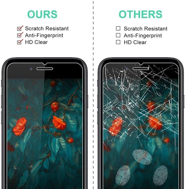 Skjermbeskytter iPhone SE (2020 & 2022) Herdet glass 2-pakning