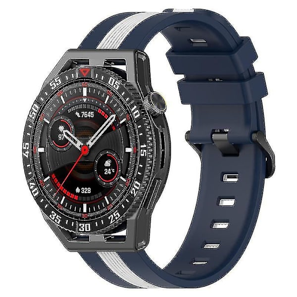Sportstropper for Huawei Watch GT 3 SE/Watch GT, Dual 22mm klokkestropp pustende myk silikonstropp