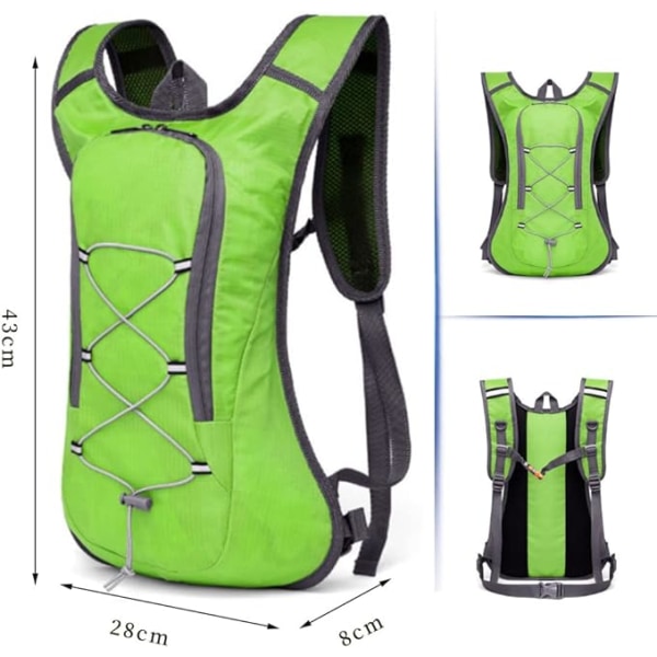 Ryggsäck cykelryggsäck vattentät ryggsäck ultralätt sportryggsäck för cykling, löpning, camping