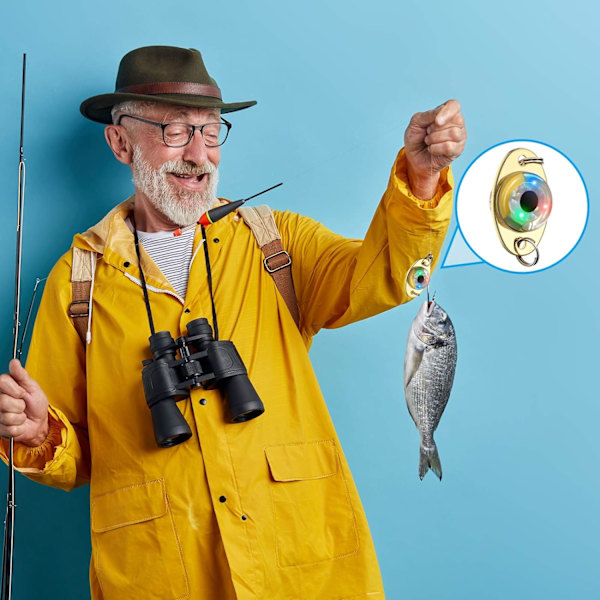 LED Fiskekrok Fiske Sluk Undervanns Blinklys Dyptvanns Fiske Lys LED Bait Blinklys