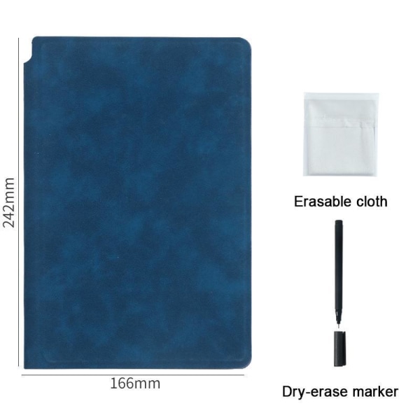 Dry Erase Small Whiteboard A5 Notesblok, Mini Skrivebord White Boards med sletbare penne (Pen stilarter er tilfældige)