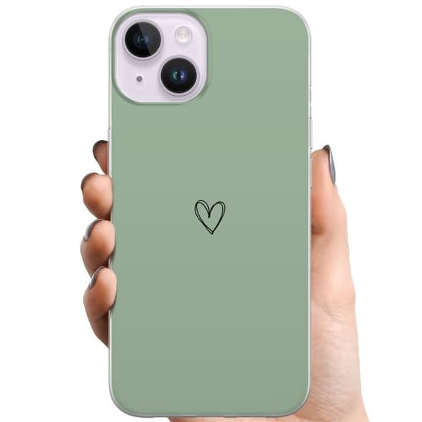 Kompatibelt mobildeksel til Apple iPhone 15 Hjerte
