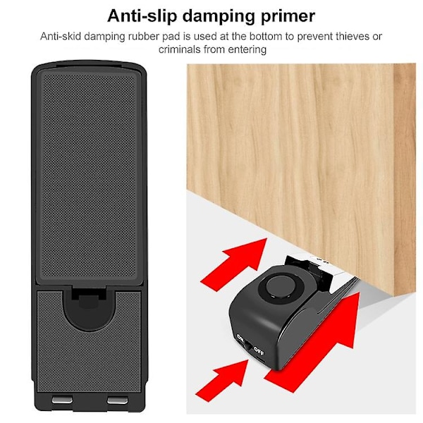 Dørstop Wedge Alarm til hjemmet og rejser