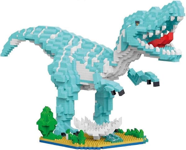 Mikro Mini Byggeklodser Legetøj, Dinosaur Figur Model Byggesæt, Gave til Voksne og Børn, C