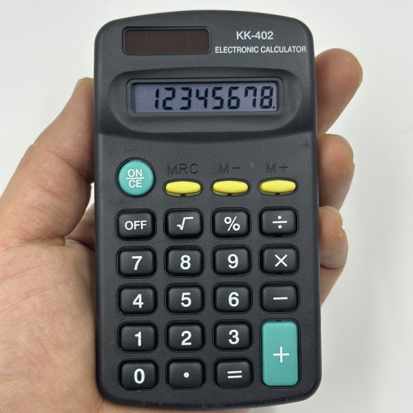 2pk taskulaskin - Kädessä pidettävä minilaskin | Paristokäyttöinen 8-numeroinen pieni laskin | Pöytäkoneen peruslaskin