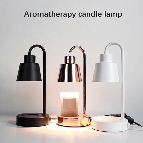 Aromaterapi Smeltende Voks Nattlys Dimbar Bordlampe Lysvarmer Hvit 220v White