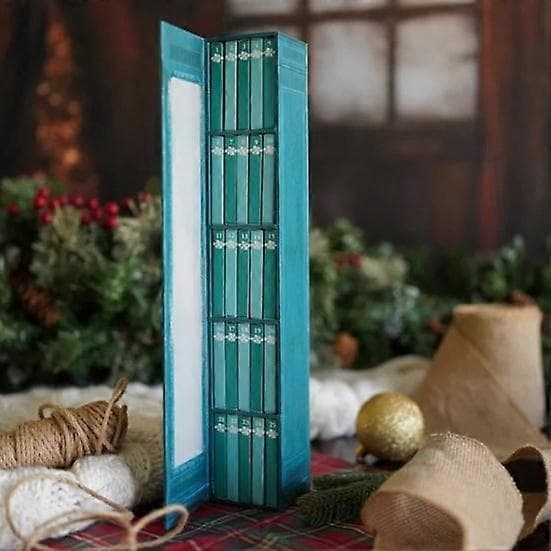 Miniboksprydnad Adventskalender 2026 Juladventskalender med 24 böcker Brun brown
