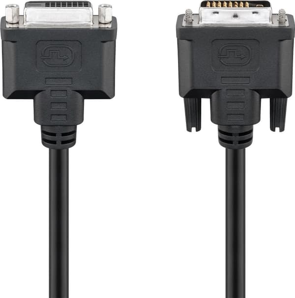 DVI-D Full HD skjøtekabel Dual Link, nikkelbelagt