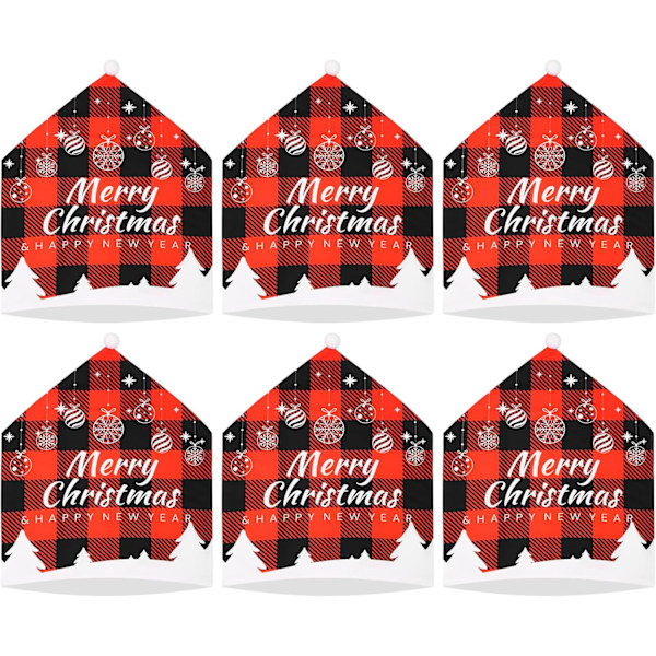 Julstolsöverdrag Julstolsöverdrag Julstolsöverdrag Julmatstolsöverdrag För Julfest Dekoration Hem,Kök Snowflakes