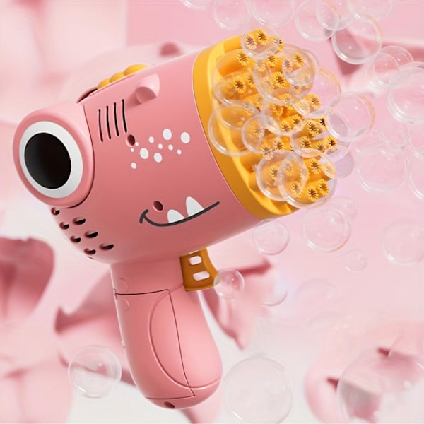 40 hål blåsbubbelpistol utomhus bubbelmaskin present semesterpresent leksak handhållen utomhus bubbelpistol pink