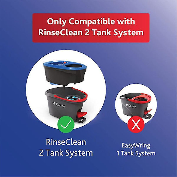 2-pack Kompatibla O-Cedar EasyWring RinseClean Spin Moppar