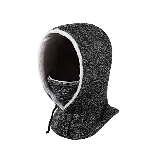 Balaclava syksy- ja talvipyöräilyhattu ulkona kylmä ja tuulenpitävä hiihtohattu lämmin musta ja harmaa