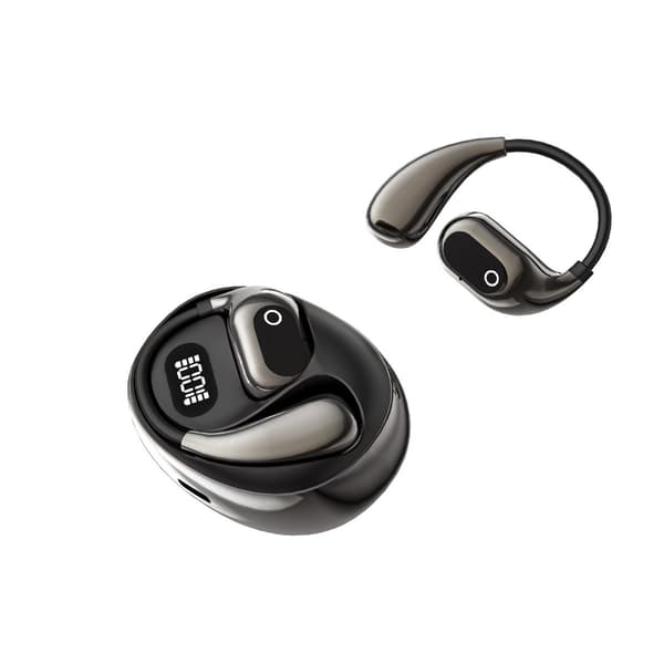 Smarte AI-oversættelses Bluetooth-hovedtelefoner - Realtidsoversættelse af 156 sprog, kompatibel med alle Bluetooth-enheder Sort Black