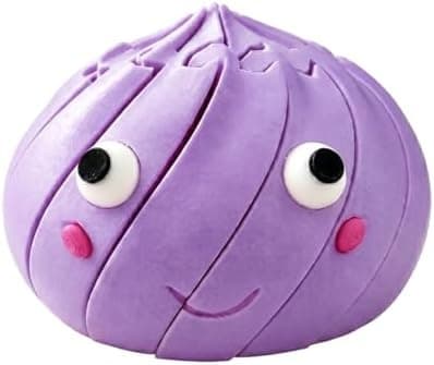 Dumpling Fidget Toy, 3D-printet Twisty Fidget Egg Stress Relief Desk Fidget, Lindre Angst Fidget Sensorisk Puslespill, Påskekurvfyll og Dumpling-d