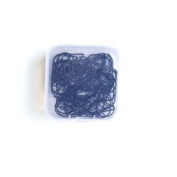 Vanndråpe binders - 50 stk sinklegering mini kreative binders for kontor- og filorganisering svart Black