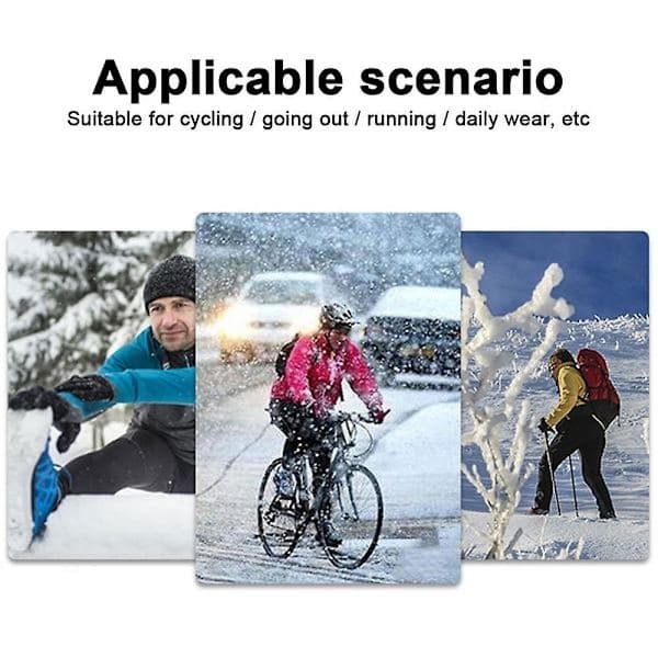 Vanntette skihansker for menn og kvinner Vinter snowboardhansker Blå-Størrelse L