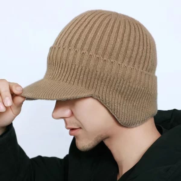 Neulottu pipo Bomber-hatut TUMMA KHAKI Mo Dark Khaki