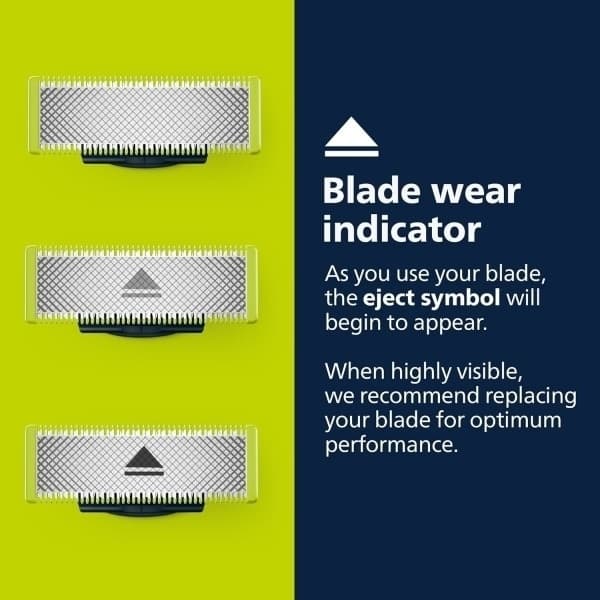 Barberblade kompatible med Philips Oneblade erstatning, 1-, 2- eller 3-pak. 3 stk 3 Pcs