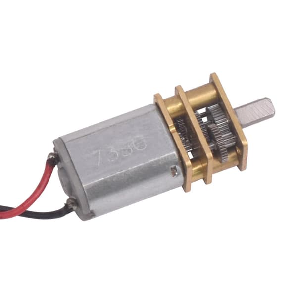 N20 Växelmotor 8-pack, 3mm D-axel 3V-6V Låg hastighet för modellfordon, Helmetallisk växellåda