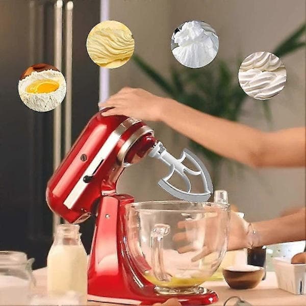 Flex Edge Beater til KitchenAid røremaskine med vippehoved, 4,5-5 Quart røremaskinetilbehør med fleksibel kant